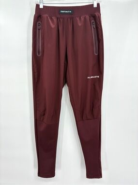 Alphalete Infinity Men’s Joggers Training Pants Tapered Burgundy Small